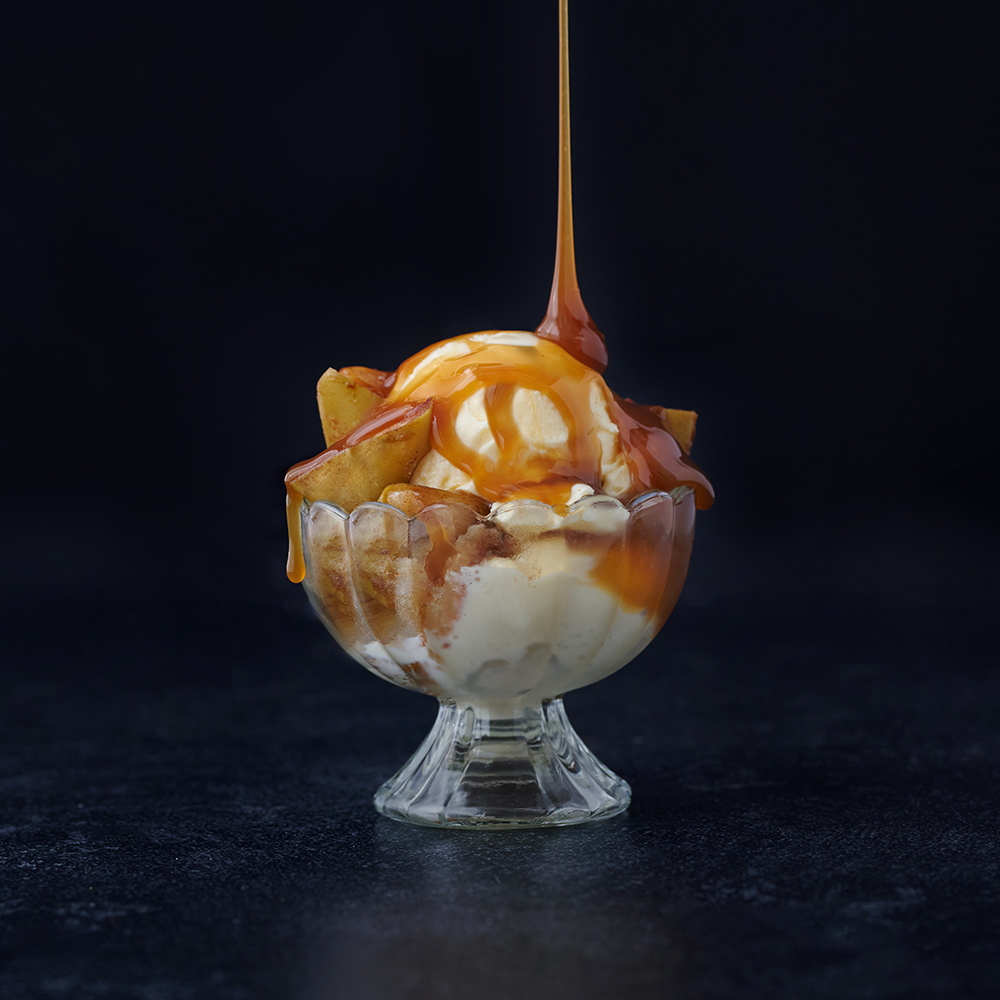 Salted Caramel Apple Sundaes