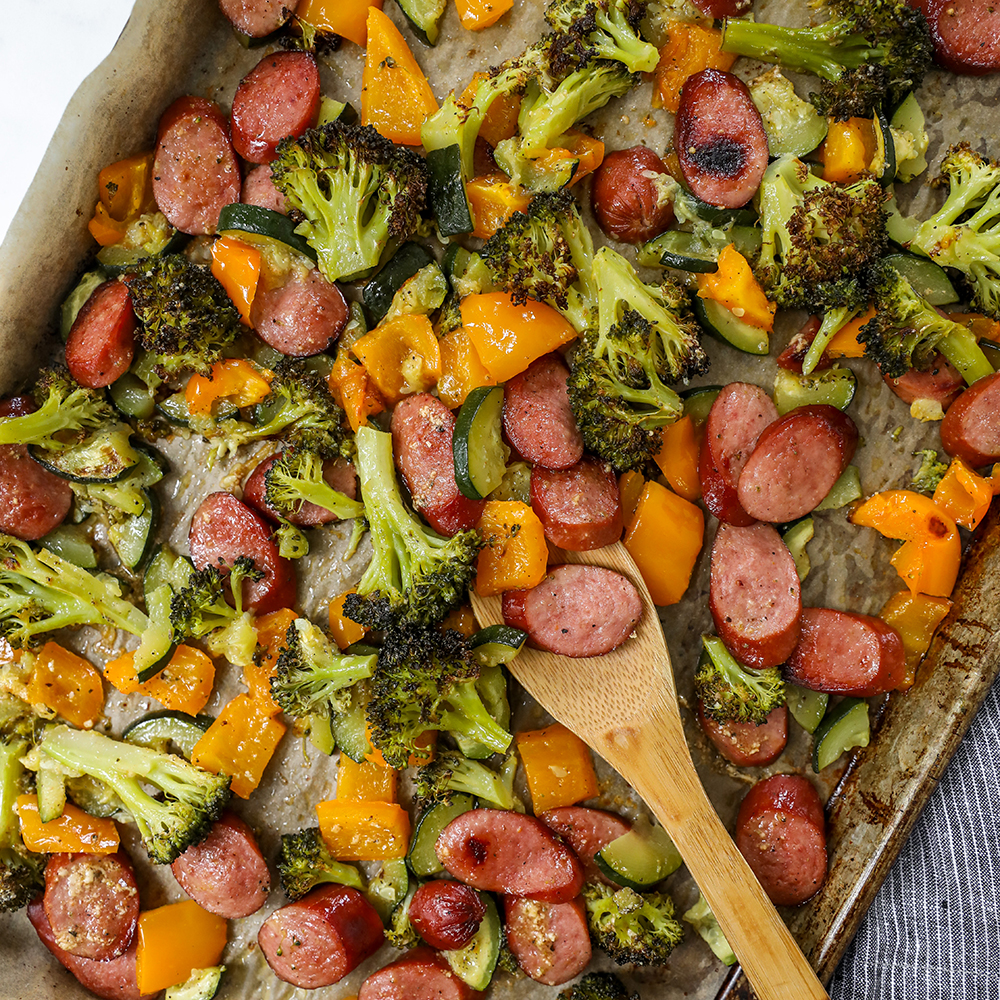 Sheet Pan Roasted Sausage and Vegetables