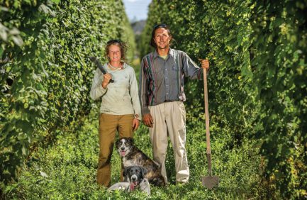 Audrey Gehlhausen and Chris DellaBianca of Billy Goat Hop Farm, one of the Farm to Market Grantees, an example of Colorado Agriculture Investments