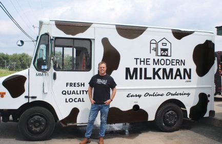 Seth Bahler runs The Modern Milkman, a new, innovative milk home delivery service.