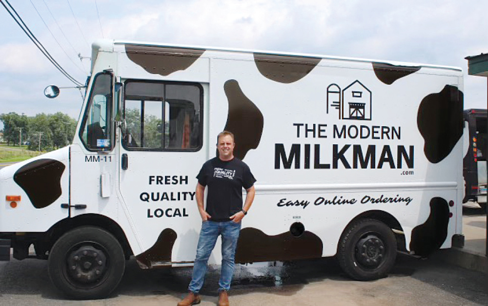 Seth Bahler runs The Modern Milkman, a new, innovative milk home delivery service.