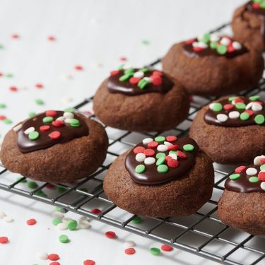 Chocolate Thumbprint Cookies
