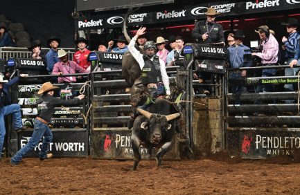 2023 and 2024 Stock Contractor of the Year Blake Sharp raises world title-holding rodeo bulls.