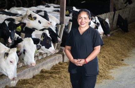 Rosario Ibarra, general manager of Grotegut Dairy Farm in Newton, credits the resources she received from Professional Dairy Producers® in shaping her career.