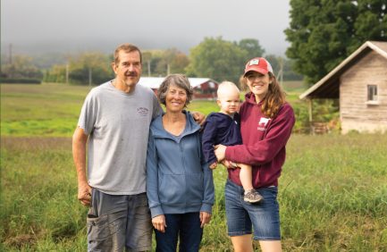 David and Diane Barstow, daughter Denise Barstow Manz and grandson Arthur run Barstow’s Longview Farm.
