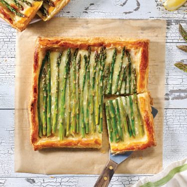Cheesy Asparagus Tart
