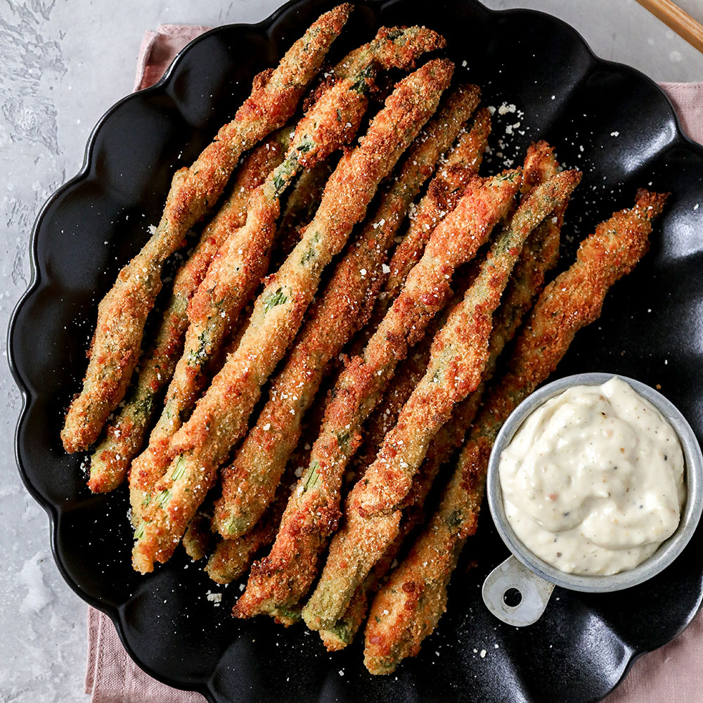 Oven-Baked Parmesan Asparagus “Fries”