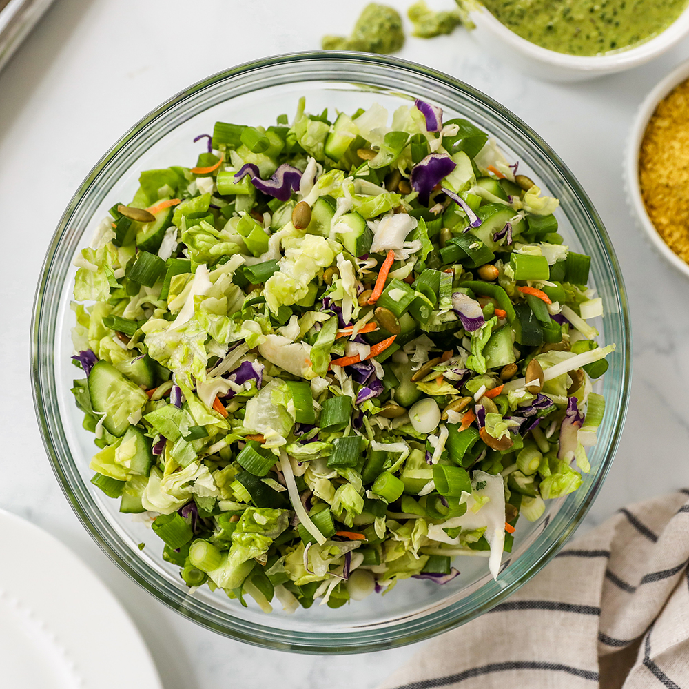 Chopped Green Goddess Salad