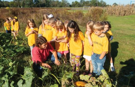 Creekside Elementary School’s AgSTREAM program – led by Laura Highbaugh – provides students with hands-on agriculture learning, including an outdoor classroom, nature trail, wildflower garden, and fruit and vegetable garden.
