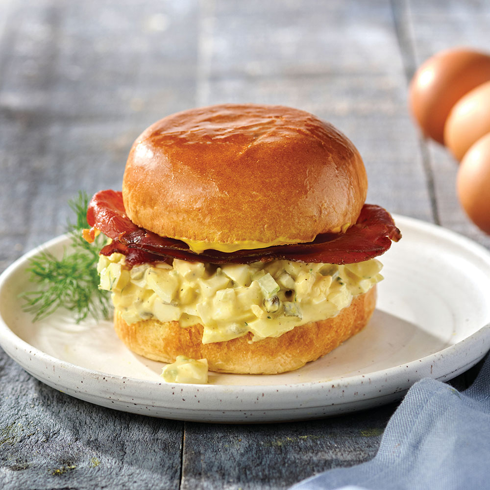 Egg Salad Sandwiches with Prosciutto