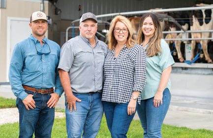 Sutton and Kris Rucks run Milking R Dairy in Okeechobee with their children, Garrett and Lindsey.