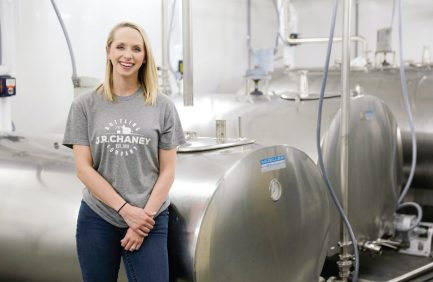Elizabeth Lunsford of Chaney’s Dairy Barn utilizes Kentucky Proud in marketing efforts.