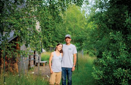 Heather Wright Wendel and her husband, Caleb, welcome visitors for an agritourism adventure at Apple Acres Farm in Michigan.
