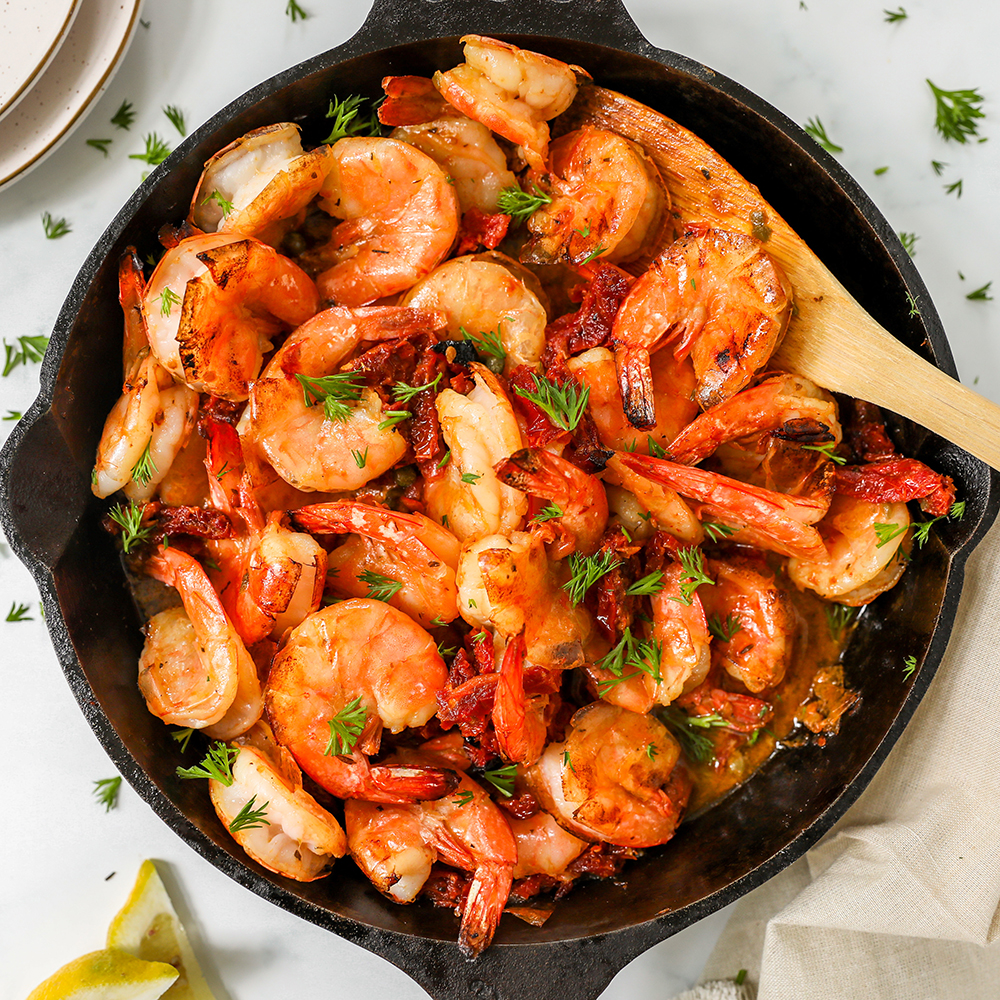 Sun-Dried Tomato and Garlic Shrimp