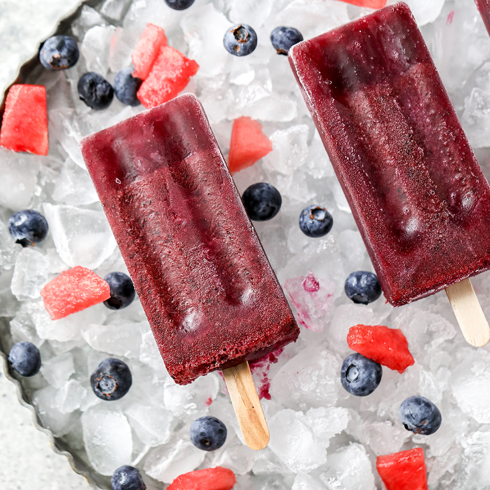 Blueberry Watermelon Ice Pops