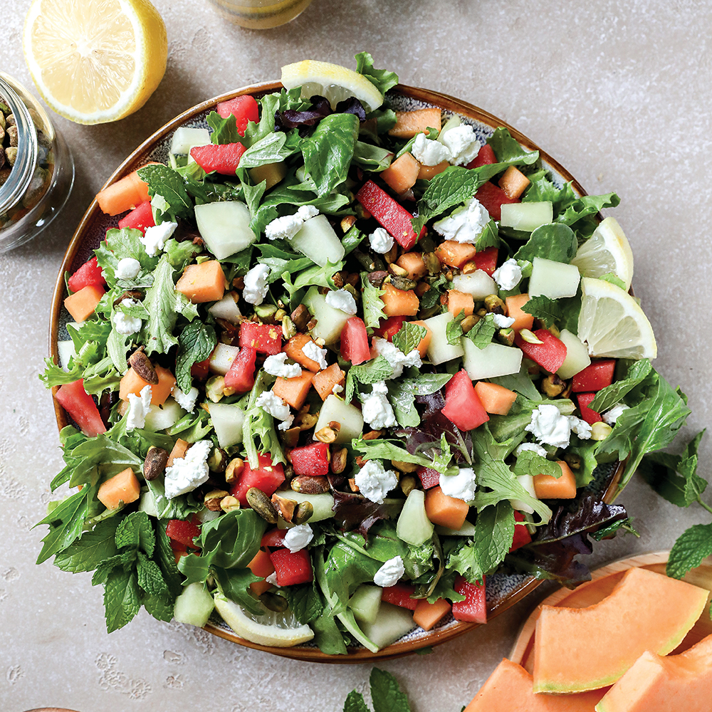 Triple Melon Summer Salad