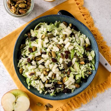 Apple and Brussels Sprout Slaw
