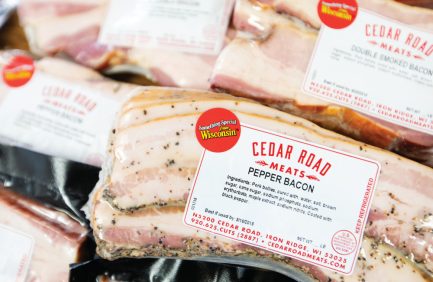 Cedar Road back, Wisconsin meat
