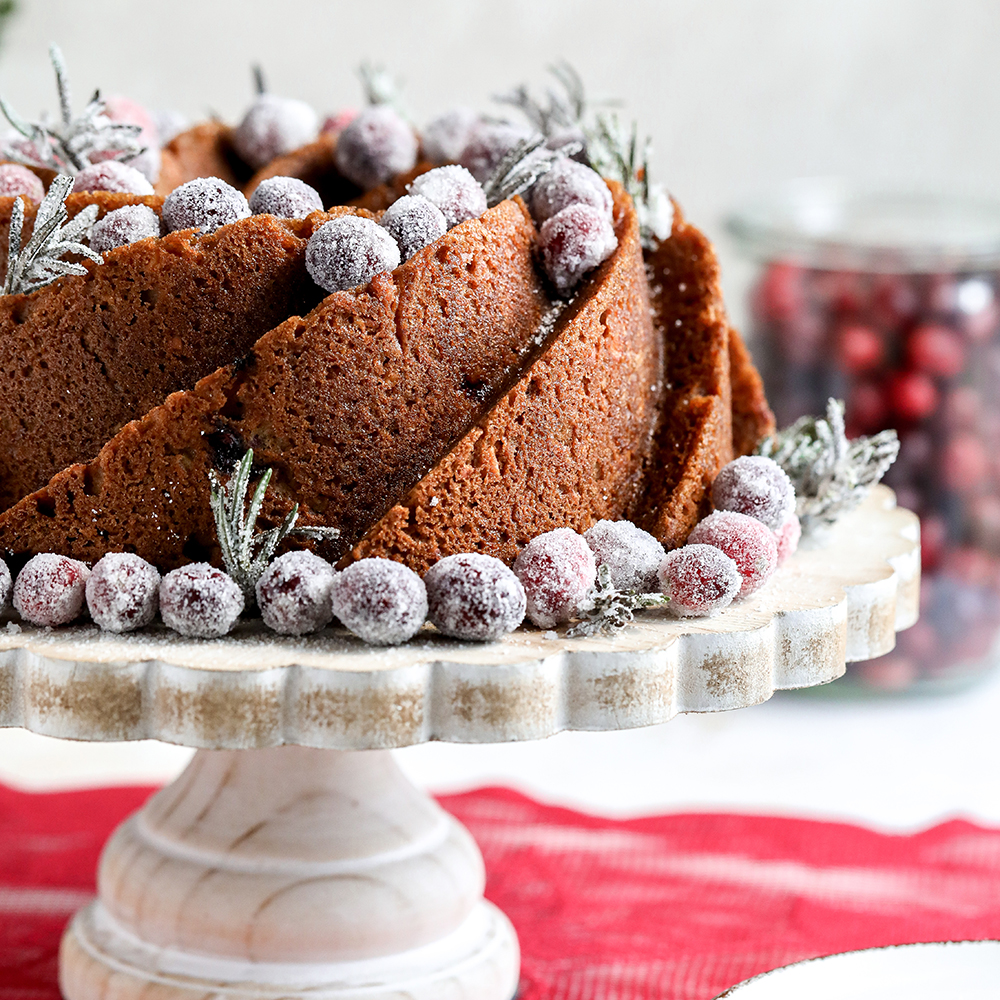 Cranberry Wreath Cake
